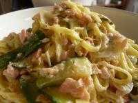 Pasta salmone e zucchine